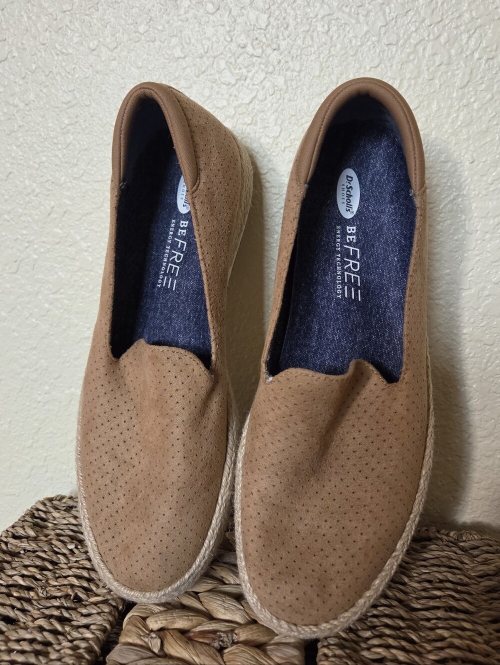 Dr Scholls Tan Slip Shoes